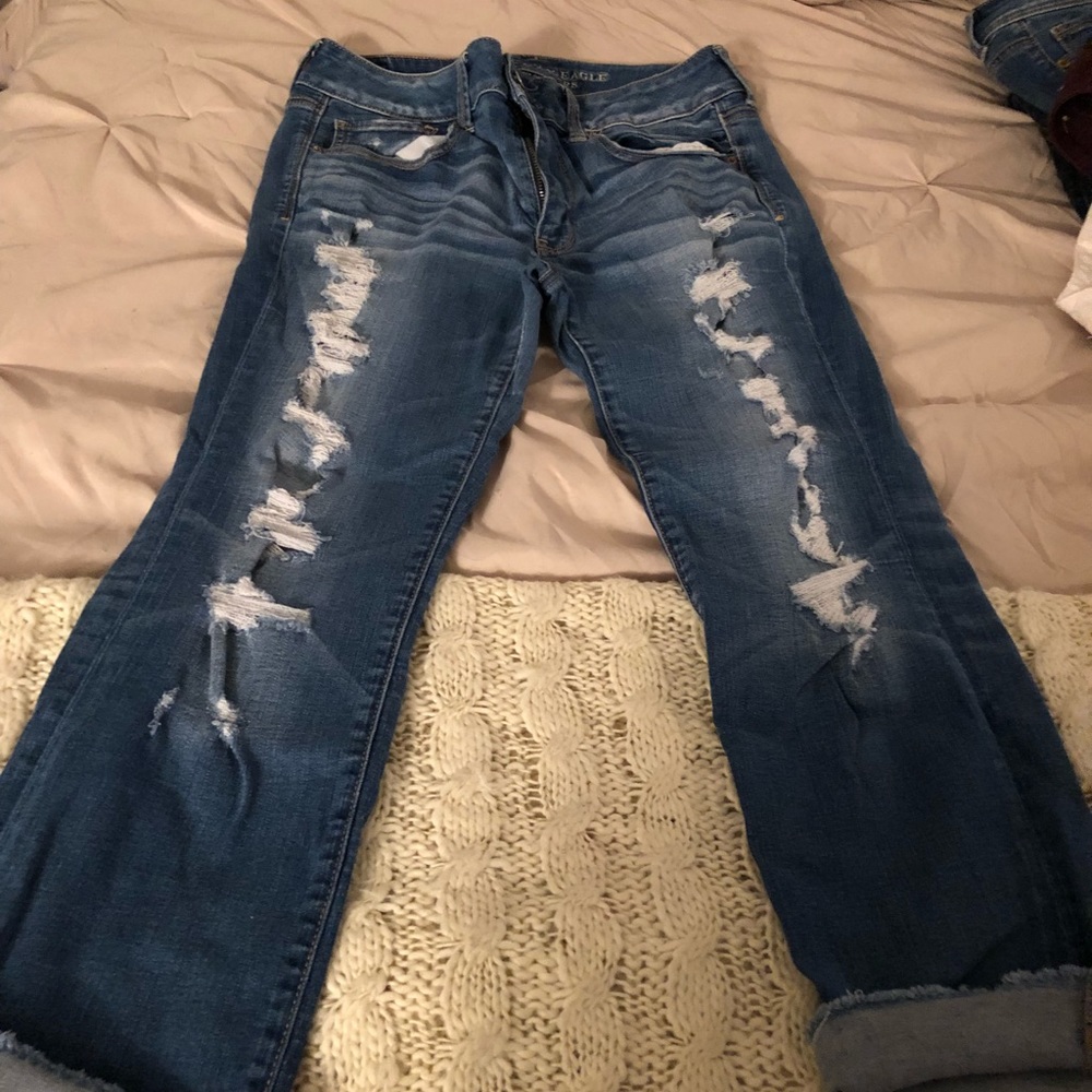 fun american eagle capris 💕💕